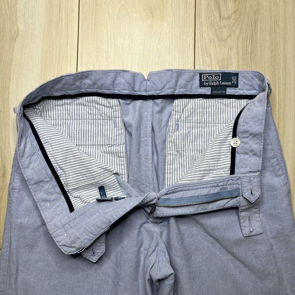 Polo Ralph Lauren Oxford Pants Mens Size 32x32 Blue - Picture 4 of 13